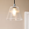 Ashley Fine Fluted Bathroom Pendant In Nickel