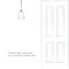 Evesham Fluted Bathroom Pendant In Nickel
