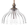 Octavia Fluted Bathroom Pendant in Antiqued Brass