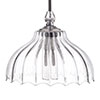 Octavia Fluted Bathroom Pendant In Nickel