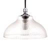 Langley Fine Fluted Bathroom Pendant In Nickel