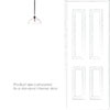 Langley Fine Fluted Bathroom Pendant In Nickel