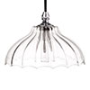 Langley Fluted Bathroom Pendant In Nickel