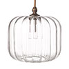 Addington Fluted Bathroom Pendant in Antiqued Brass