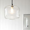 Addington Fine Fluted Bathroom Pendant in Nickel