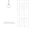 Addington Fine Fluted Bathroom Pendant in Nickel