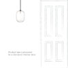 Limehouse Fine Fluted Bathroom Pendant In Nickel