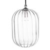 Limehouse Fluted bathroom Pendant In Nickel