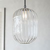 Limehouse Fluted bathroom Pendant In Nickel
