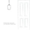 Limehouse Fluted bathroom Pendant In Nickel