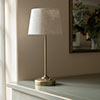 Thorncroft Rechargeable Table Lamp in Antiqued Brass 