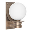 Hundon Wall Light in Antiqued Brass