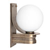 Hundon Wall Light in Antiqued Brass