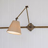 Articulated Conduit Wall Light in Antiqued Brass