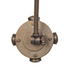 Articulated Conduit Wall Light in Antiqued Brass
