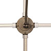 Articulated Conduit Wall Light in Antiqued Brass