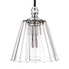 Newton Fluted Bathroom Pendant in Nickel