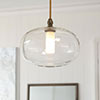 Camden Bathroom Pendant in Antiqued Brass