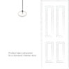 Camden Fine Fluted Bathroom Pendant in Nickel