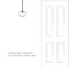 Camden Fluted Bathroom Pendant in Nickel