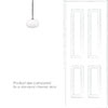 Camden Opal Bathroom Pendant in Nickel