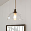 Emelia Bathroom Pendant in Antiqued Brass