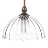 Emelia Fluted Bathroom Pendant in Antiqued Brass