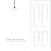 Emelia Fine Fluted Bathroom Pendant in Nickel