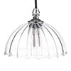 Emelia Fluted Bathroom Pendant in Nickel