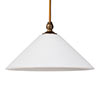Drayton Opal Bathroom Pendant In Antiqued Brass
