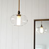 Hampstead Bathroom Pendant in Antiqued Brass