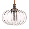 Hampstead Fluted Bathroom Pendant in Antiqued Brass