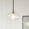 Hampstead Fine Fluted Bathroom Pendant in Nickel