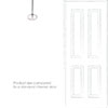 Hampstead Fluted Bathroom Pendant in Nickel