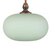 Hampstead Jade Green Bathroom Pendant Light in Antiqued Brass