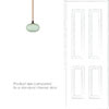 Hampstead Jade Green Bathroom Pendant Light in Antiqued Brass
