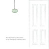 Hampstead Jade Green Bathroom Pendant Light in Nickel