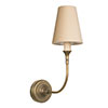 Mayfield Single Arm Wall Light in Antiqued Brass