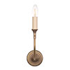 Mayfield Single Arm Wall Light in Antiqued Brass
