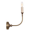 Mayfield Single Arm Wall Light in Antiqued Brass