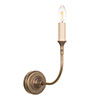 Mayfield Single Arm Wall Light in Antiqued Brass