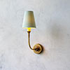 Mayfield Single Arm Wall Light in Antiqued Brass