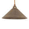 Wellesley Pendant Light (ES) in Antiqued Brass