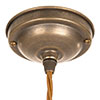Wellesley Pendant Light (ES) in Antiqued Brass