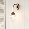 Iona Fine Fluted Wall Light in Antiqued Brass