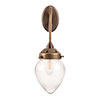 Iona Fine Fluted Wall Light in Antiqued Brass