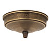 Charleston Ceiling Rose with Grip in Antiqued Brass