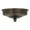 Charleston Ceiling Rose with Grip in Bronze Metallic