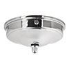Charleston Ceiling Rose with Cable Grip in Matt Black