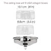 Charleston Ceiling Rose with Cable Grip in Matt Black